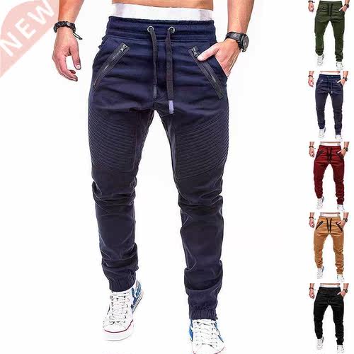 New Men's Sports Cargo Pants Hip Hop Jogging Fitness Pants C