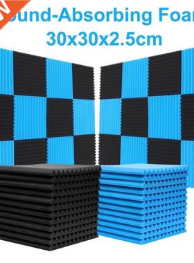 24PCS 300x300x25mm Home Studio Acoustic Foam Soundproofing A