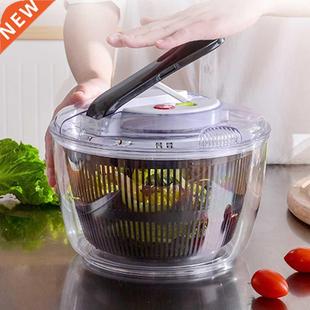 Multifunction Manual Salad Washer Spinner Drainer Lettuce Ve