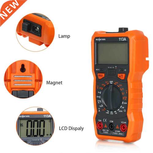 RM113D NCV Digital Multimeter 6000 counts Auto Ranging AC/DC