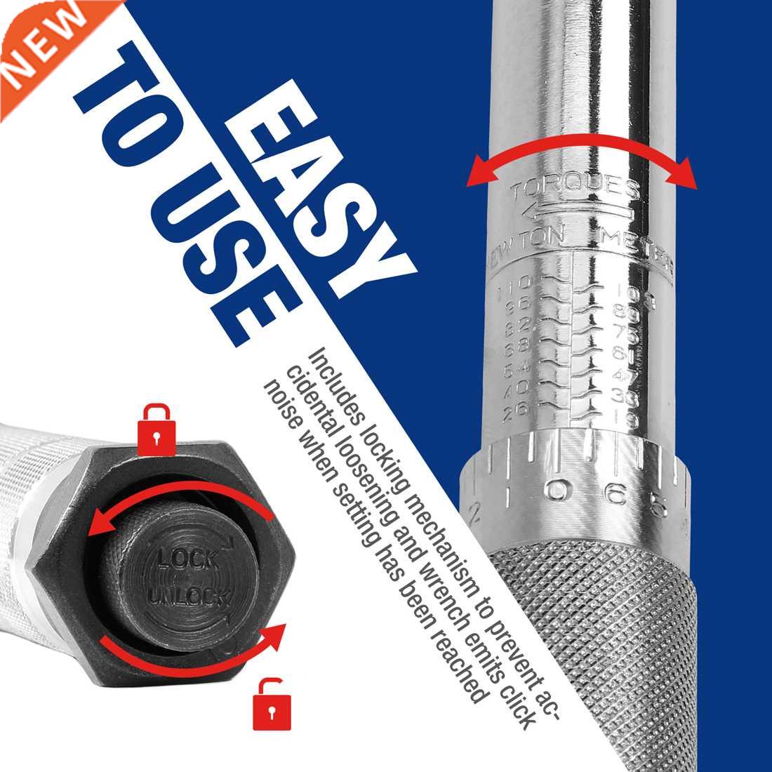 Torque Wrench 1/4'' 3/8'' 1/2'' Square Drive Socket Wrench