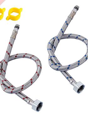 G1/2 G/8 G9/16 50cm 1 pair Stainless Steel Flexible Plumbin