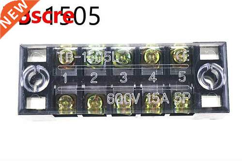 10Pcs Terminal blocks TB-1505(15A 5P) Patch panel Wiring row