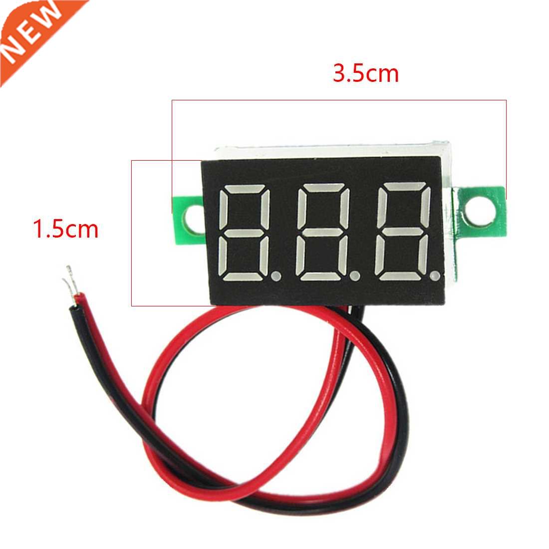 0.36 two-wire DC 2.50 to 32.0V LCD Voltmeter Voltimetro Red