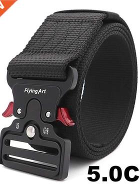 5.0CM Wide 145cm Army Belt Tactical Military Nylon Waist Bel