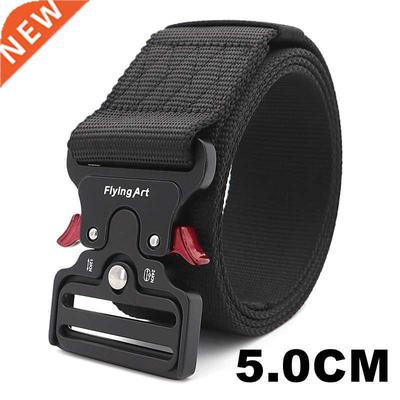 5.0CM Wide 145cm Army Belt Tactical Military Nylon Waist Bel