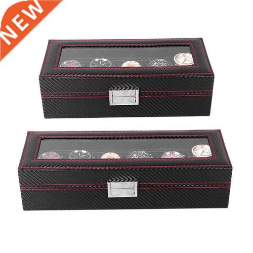 5/6 Slot Jewelry Watch Storage Box Bracelet Organizer Glass