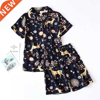 summer news pijama mujer thin section short-sleeved shorts l