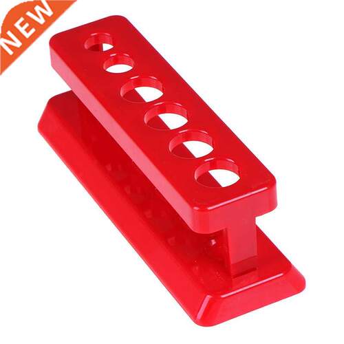 6 Holes Red Plastc Test Tube Rack Holder Support Burette St