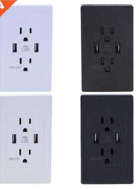 Sockets Wall Charger Station Socket USB Port Adapter AC Powe