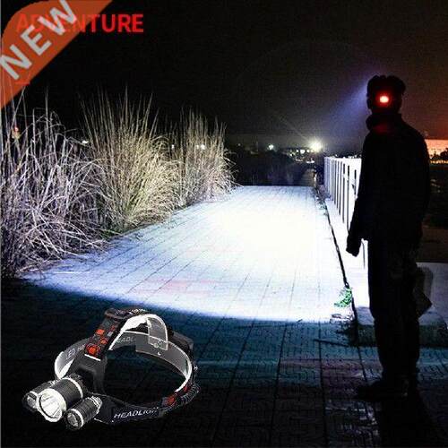 Leds T6 Lamp Fishing Light Rechargeable Torch Hunting