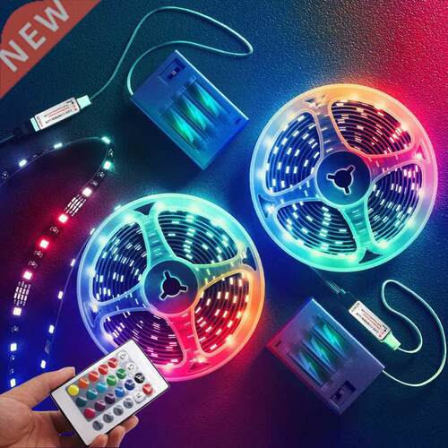 3AA Battery Waterproof LED Strip Lights Flexible RGB 5V Ligh