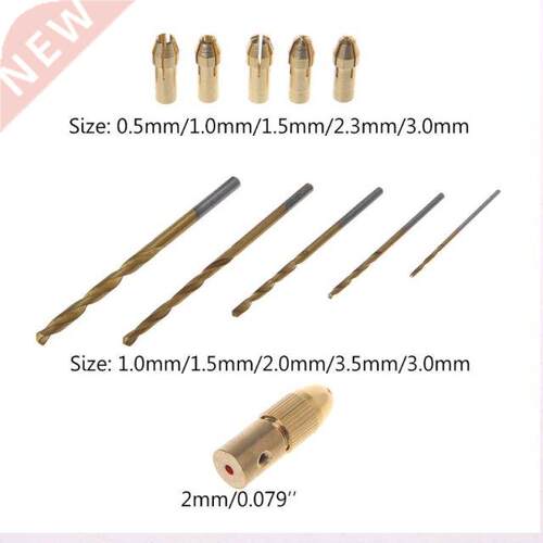 12pcs/set 0.5-3mm Electric Hand Press Drilling Micro Twist