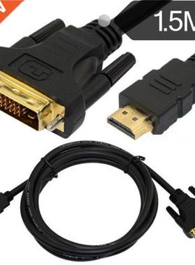 DVI 24+1pin Male To HDMI Male Digital Cable Lead PC LCD HD T