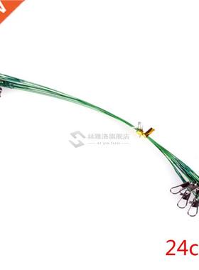 10pcs Fishing Line Wire Leaders Interlock Snap Fishing Lure