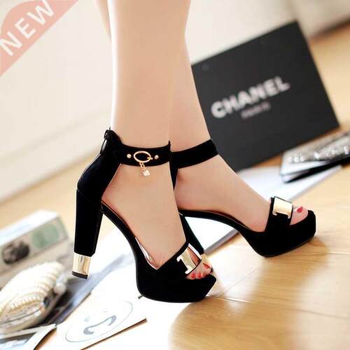 New Summer Platform Sandals Women Ladies Shoes Thick Heels S