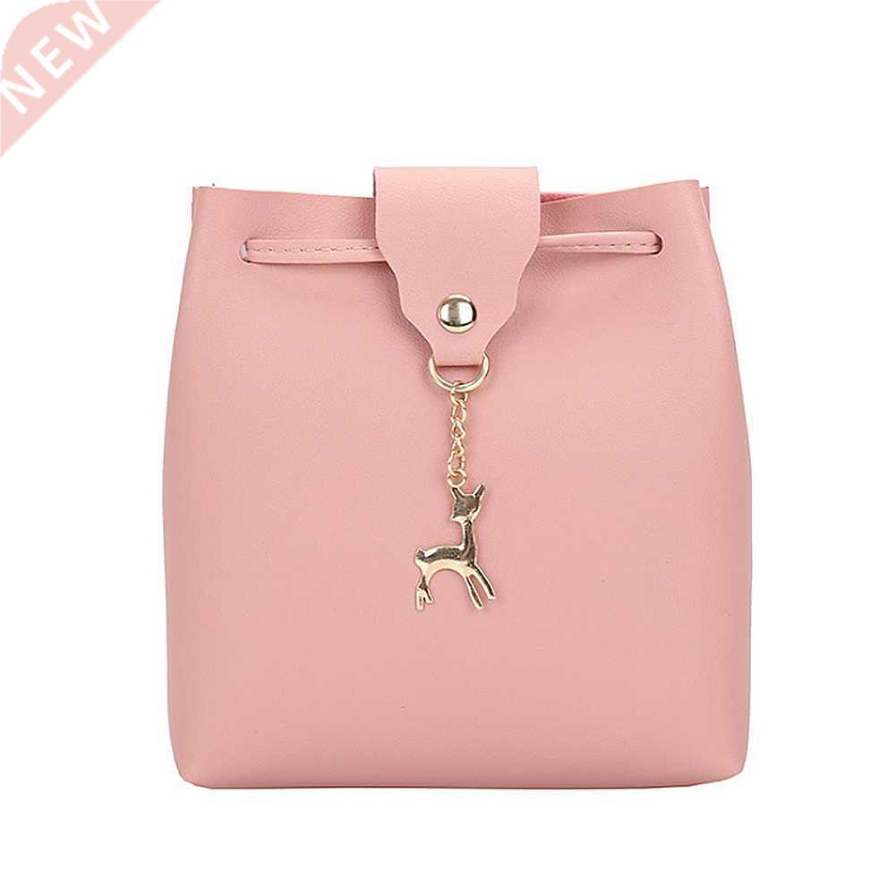 PU Leather Mini Shoulder Bag Fawn Crossbody Messenger