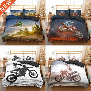 Homesky Motocross Bedding Set For Boys Adults Kids Off-road