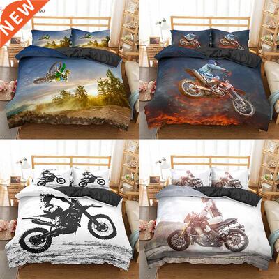 Homesky Motocross Bedding Set For Boys Adults Kids Off-road
