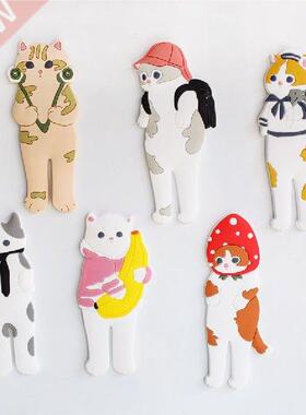 Cute Magnetic Hooks Removable Fridge Sticker Refrigerator