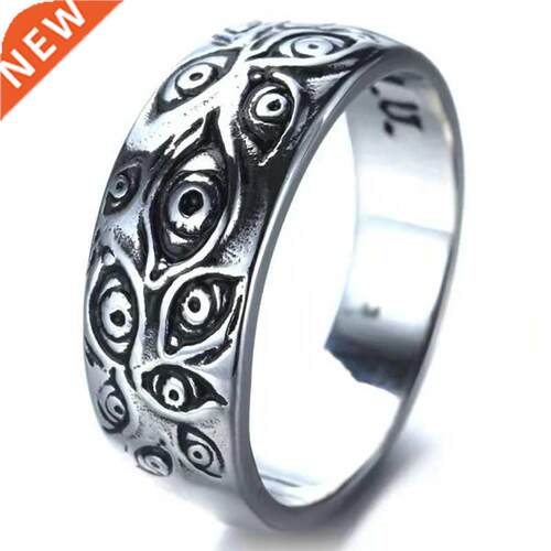 Punk Fashion Rings for Women Men Retro Hip-Hop Personality R