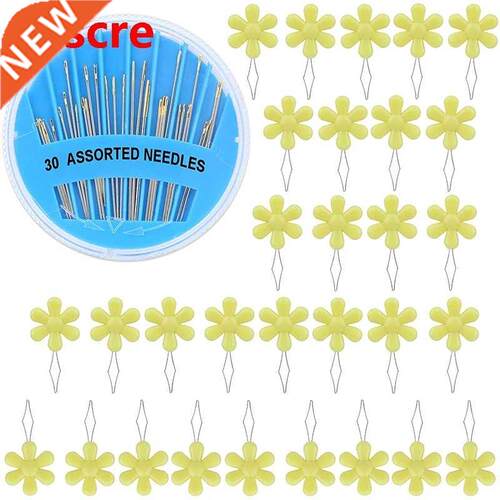 60Pcs Needle Threader Sewing Set 30Pcs Colorful Plastic Nee