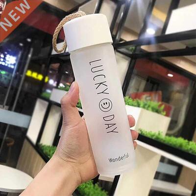 60ml Portable Frosted Glass Water Bottle Drink Bottle Water