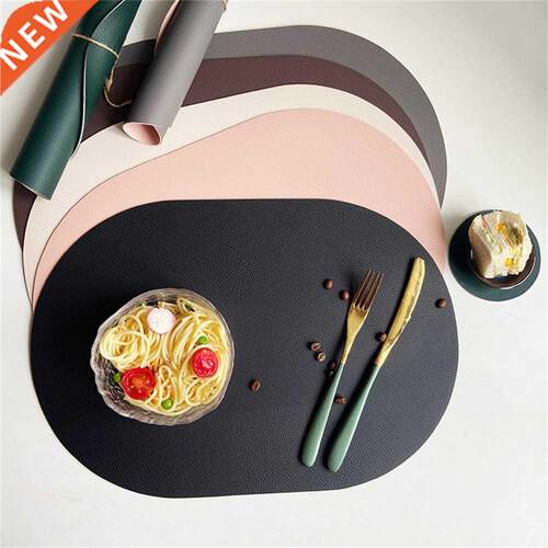 Washable Leather Table Placemats Oilproof Anti-slip Table