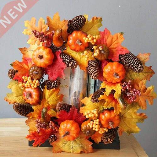 Halloween Artificial Wreath Realistic Durable Simulation