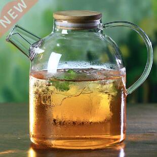 Big Transparent Borosilicate Glass Teapot Heat-Resistant