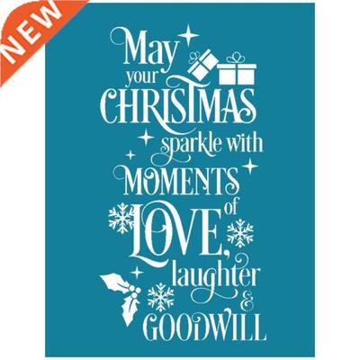 Christmas Self Adhesive Silk Screen Printing Stencil Mesh Tr