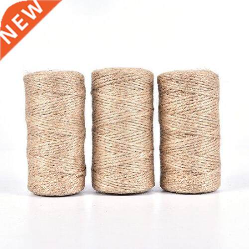 100m Natural Jute Twine Burlap String Rope Party Wedding