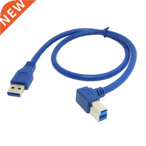 USB 3.0 A Type Male Straight to B Male 90 Degree Cable for H