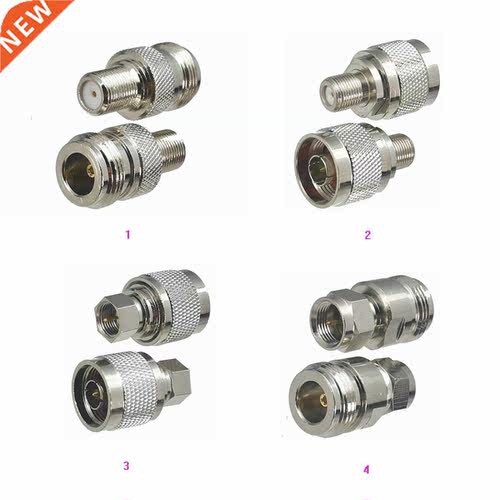1pcs Connector Adapter F TV to N Male Plug & Female Jack