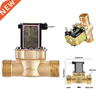 Water Valve Switch G3/4 Inch Brass Solenoid Valve for Water