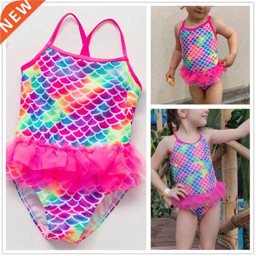NEW 2022 Girls swimwear 1~11Years Girl swimsuit one-piece Ch