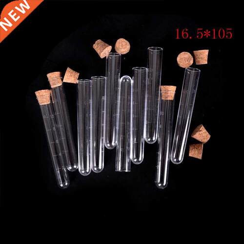 10pcs 16.5*105mm Clear Wedding Favor Gift Tube Plastic Test