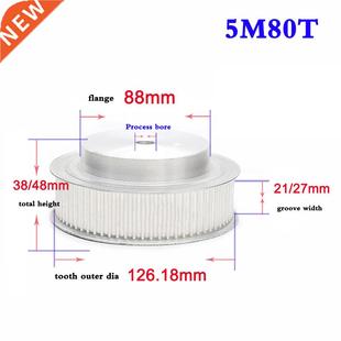 1PCS 5M 80 Teeth To 100 Teeth Synchronous Wheel Timing elt