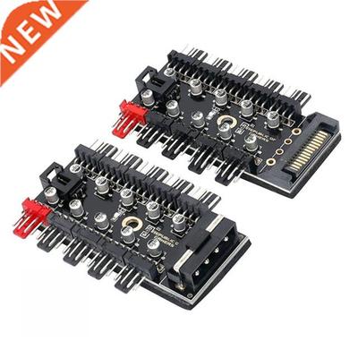 PC 1 to 10 4Pin PWM Cooling Fans HUB Cooler Speed Controller