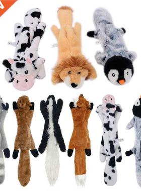 Funny Plush Pets Squeaky Toys Animal Shape Fox Lion Rabbit S