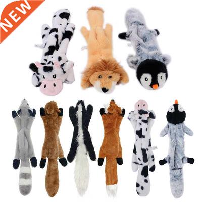 Funny Plush Pets Squeaky Toys Animal Shape Fox Lion Rabbit S