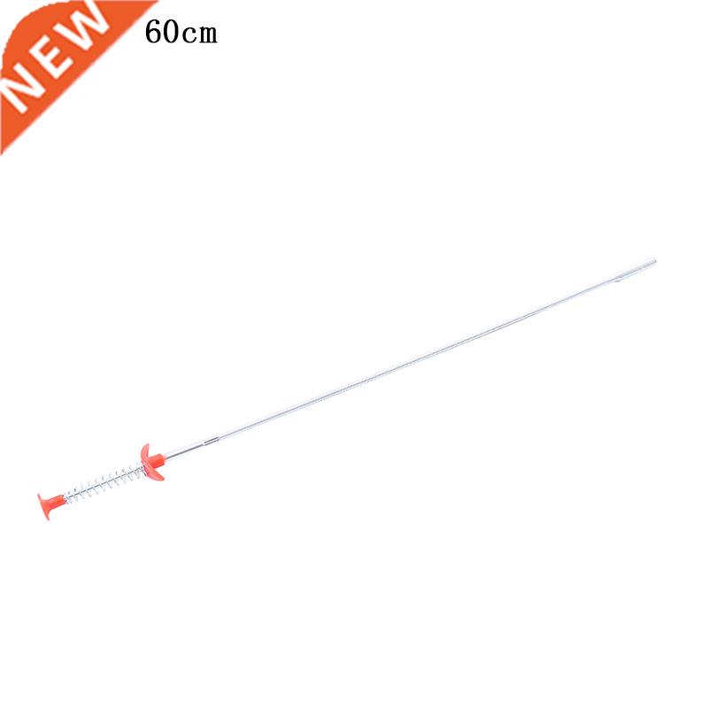1Pcs 60*2.8CM Bendable Pipe Cleaner Sink Cleaning Hook White