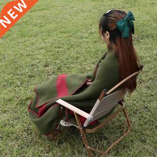 Large Outdoor Blanket Wool Pcnc Blanket Wndproof Warm