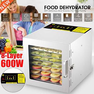 NEW 5/8 Trays Fruit Dryer Dehydrator for Fruit Meat Food