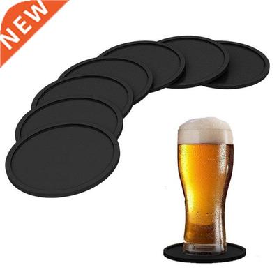 Silicone Round Cup Mat Pad Drinking Coaster Set Holder Coast