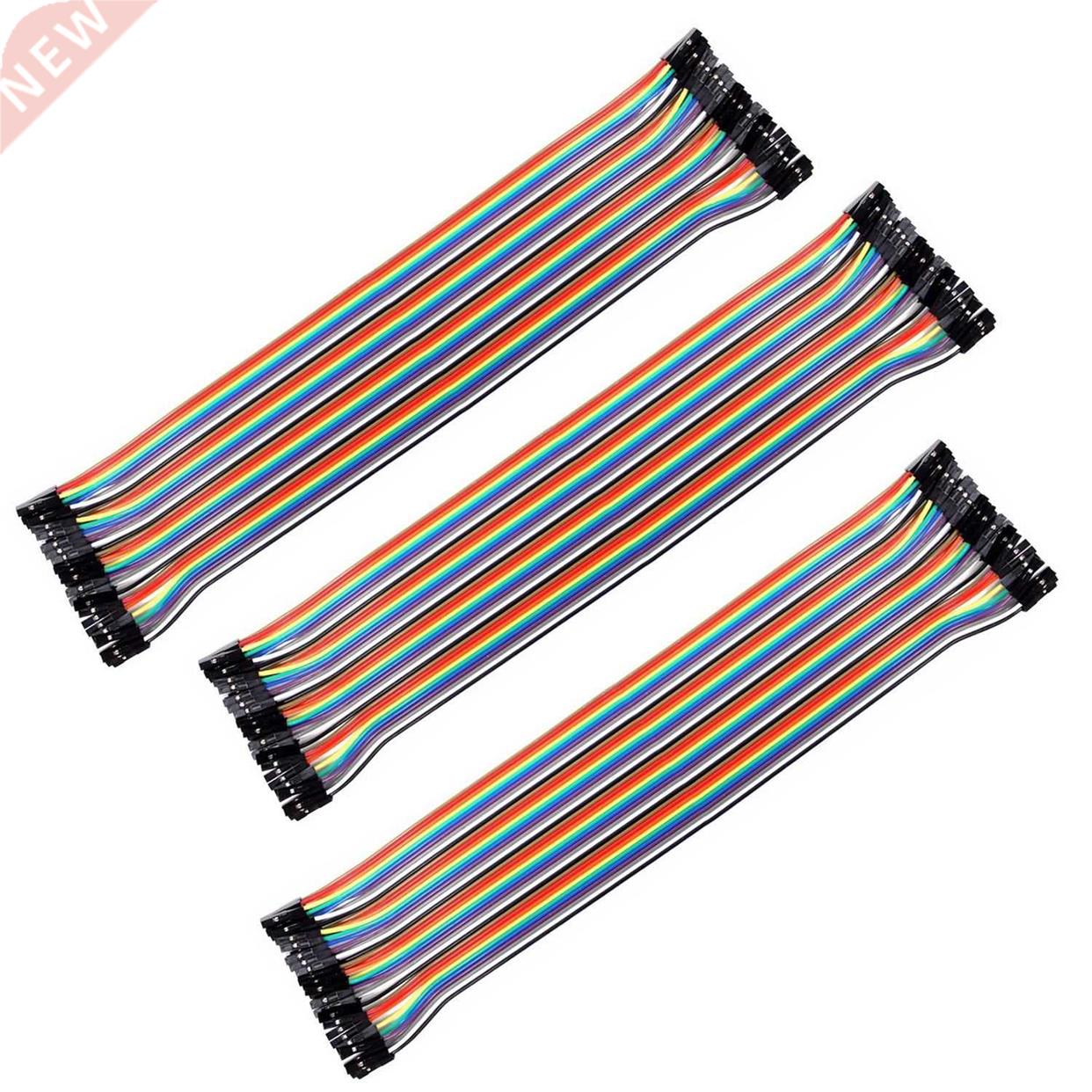 3 x 40pcs 30cm 2.5mm Female to Female Dupont Wire Jumper Cab