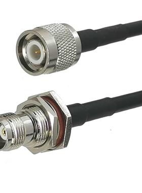 1Pcs RG58 TNC Male plug to TNC Female jack Nut Bulkhead Conn