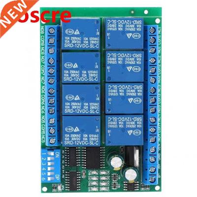 RS485 DC 12V 8 Channel Relay Delay Board Command Programmabl