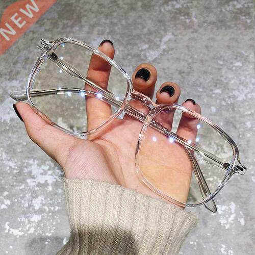 Transparent Computer Glasses Frame Women Men Anti Blue Light