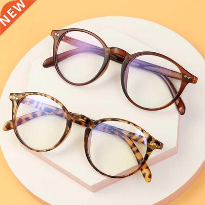 Unsex Retro Round Frame Eyewear Blue Lght Blockng Glasses